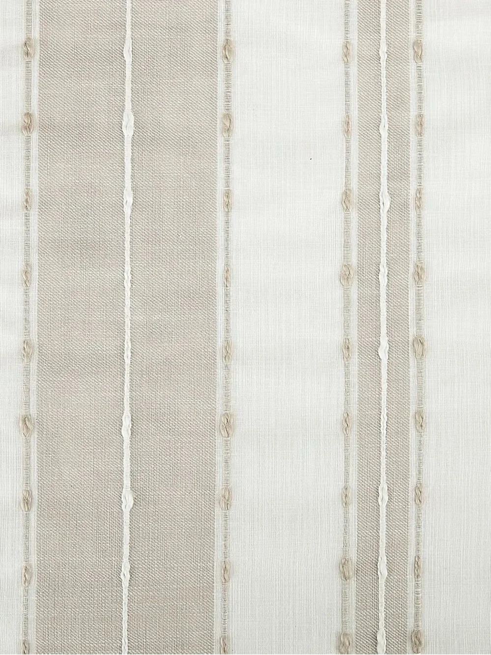 New and package tan farmhouse, one tier pair curtain